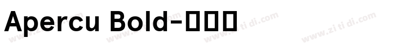 Apercu Bold字体转换